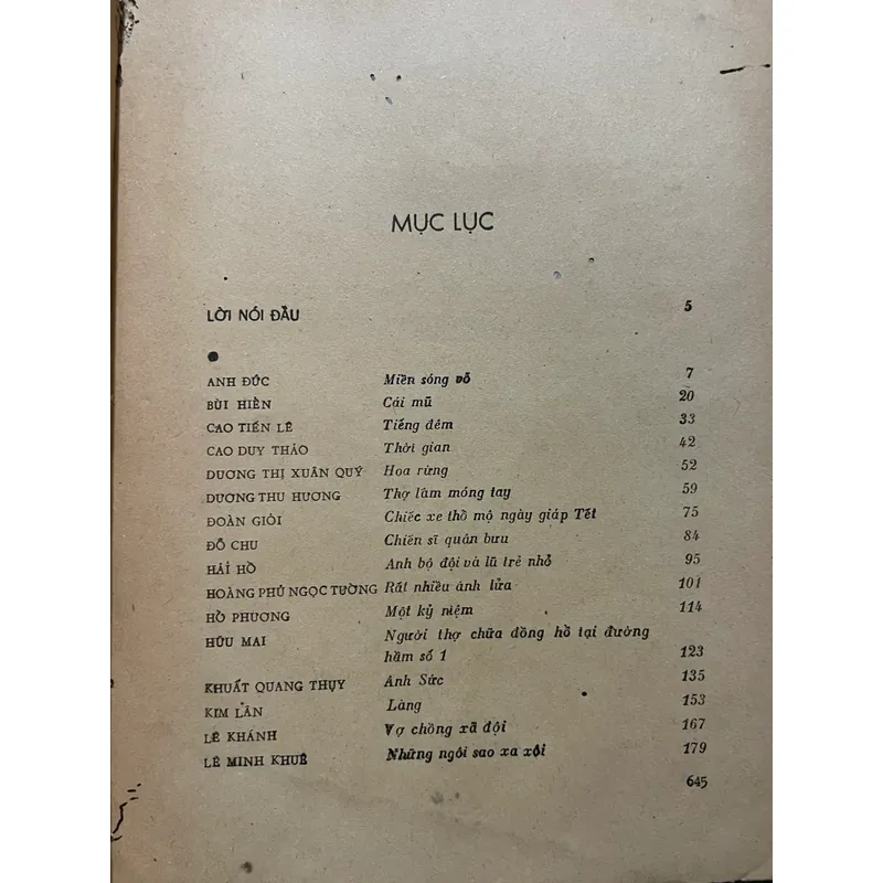 Truyện ngắn Việt Nam 1945-1985, sách dày; Dương Thu Hương, Kim Lân  558526