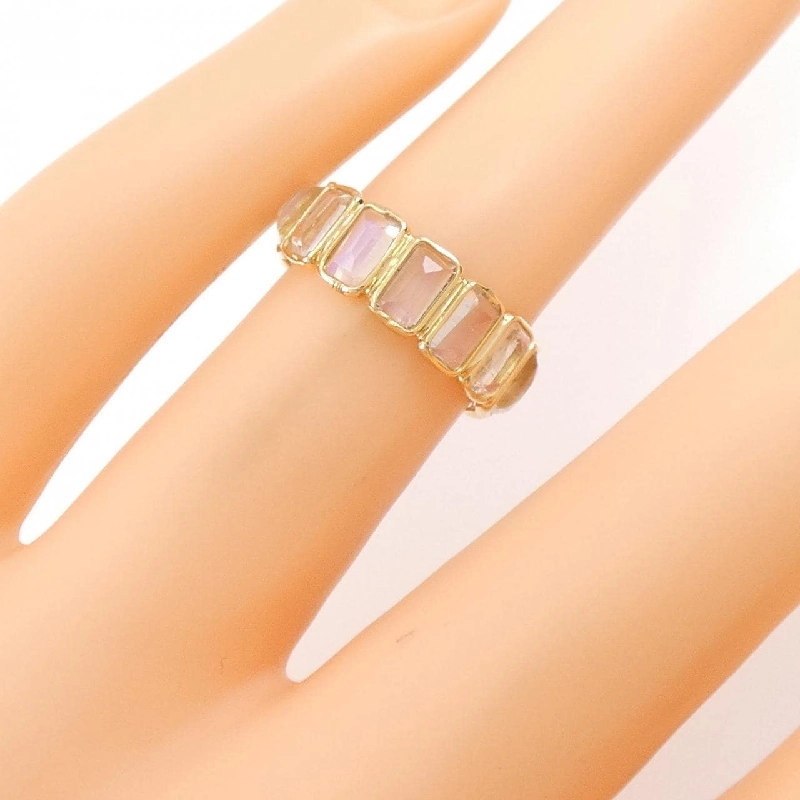 【Sản phẩm mới】Nhẫn đá mặt trăng 18KYG 670664