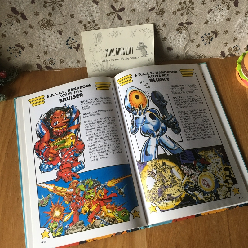 Sách tranh tiếng anh The Official S.P.A.C.E. Bucky O'Hare Handbook, Used, Bìa cứng, 7+ 463581
