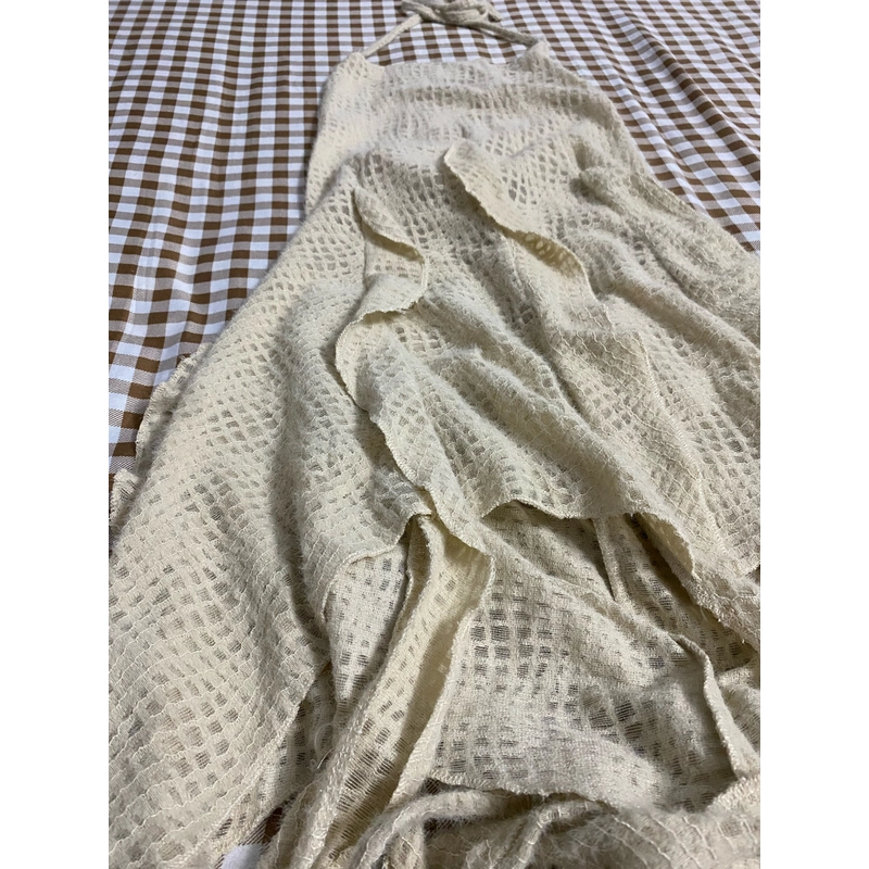 Váy hở lưng tua rua 462992