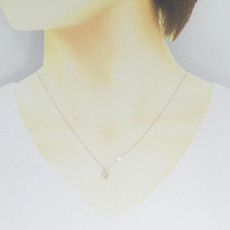 Dây chuyền kim cương K18YG 0.10CT - Hàng hiệu Chính hãng 860154