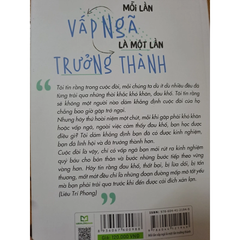 Mỗi lần vấp ngã là một lần trưởng thành- Liêu Trí Phong 544182