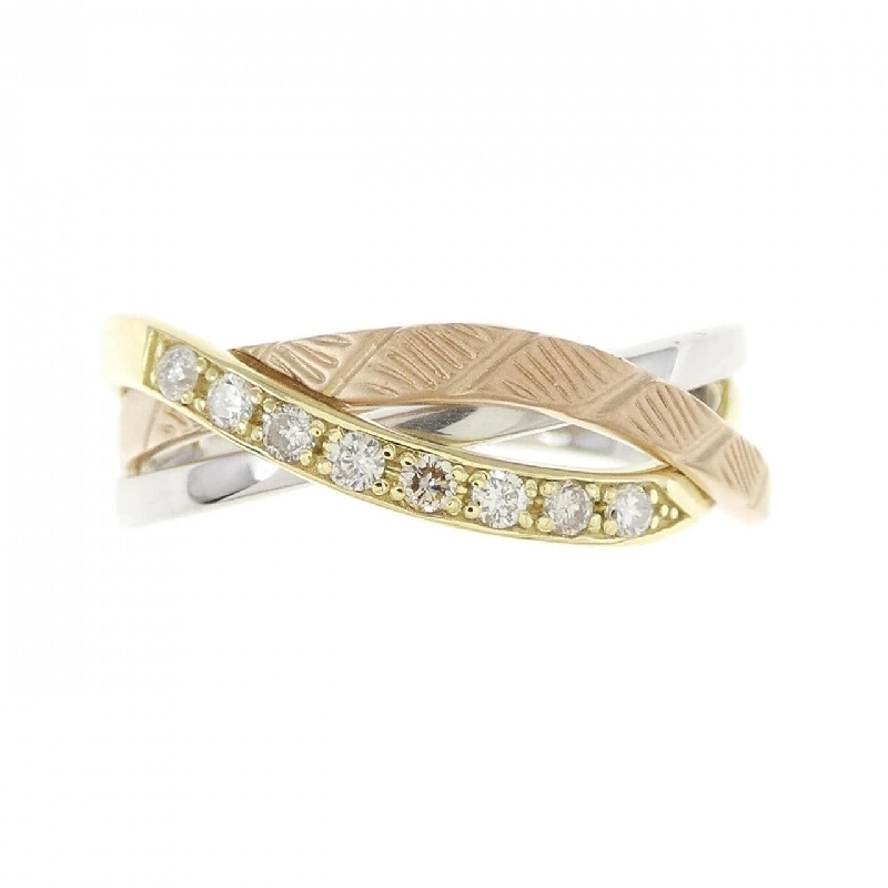 Nhẫn kim cương K18YG/PT/K18PG 0.11CT - Hàng hiệu Authentic 856650