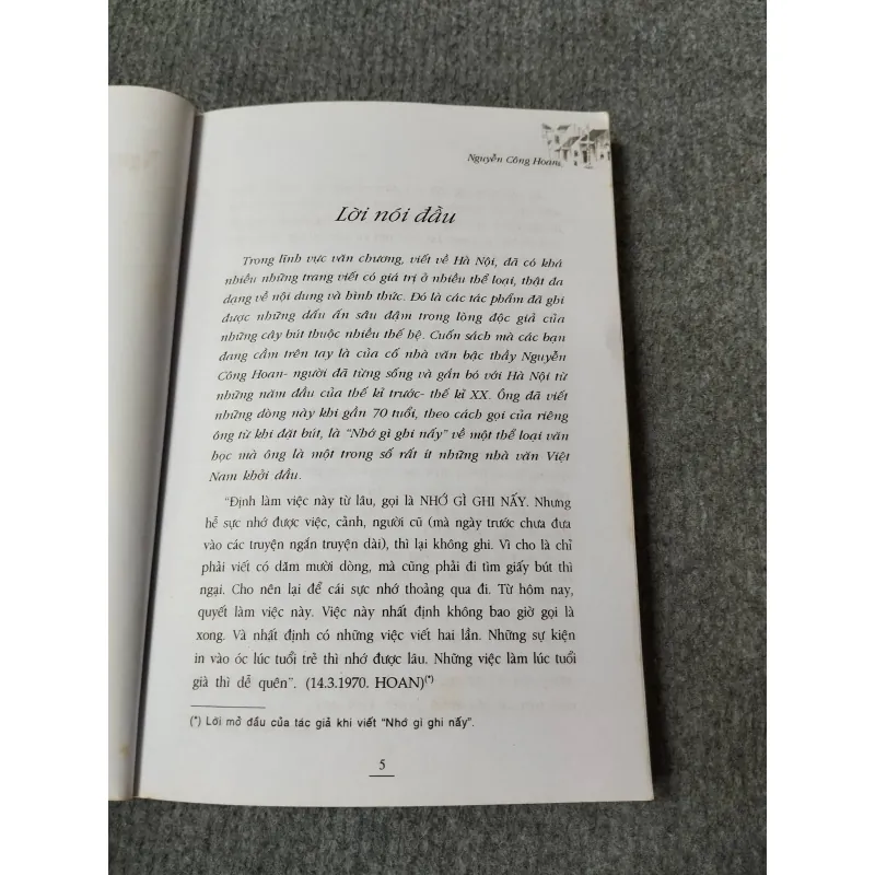 NGUYỄN CÔNG HOAN NHỚ VÀ GHI VỀ HÀ NỘI 729252
