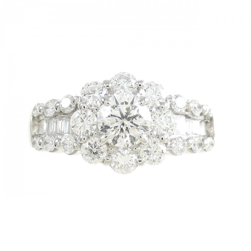 Nhẫn kim cương hoa PT900 0.502CT 666673