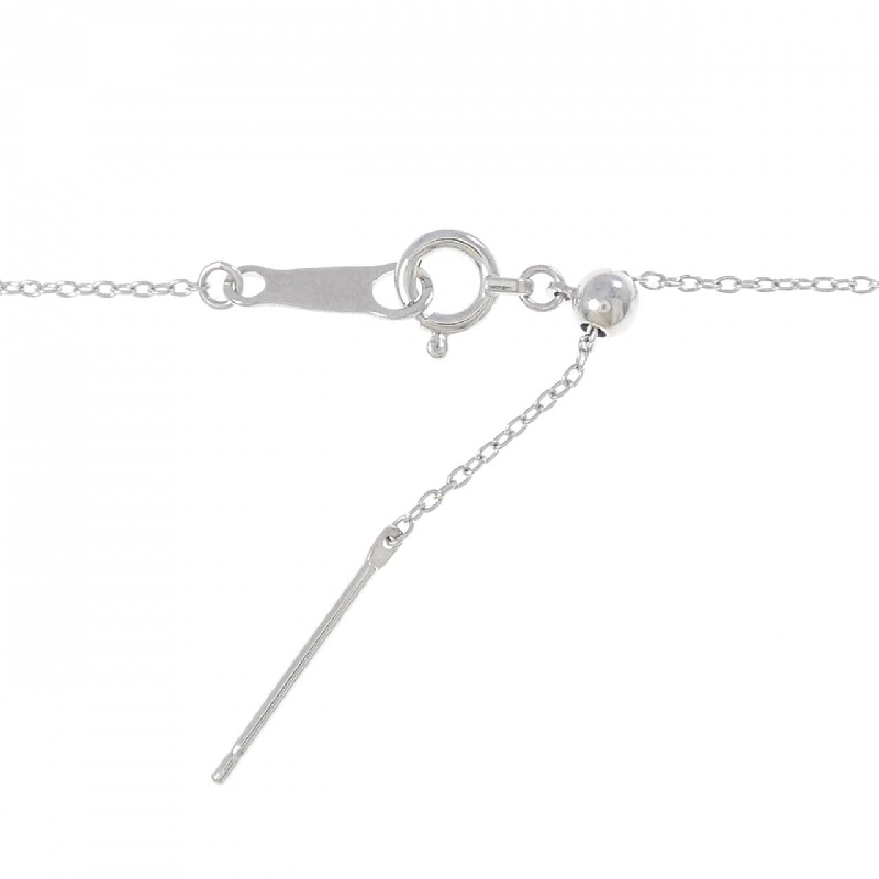 Dây chuyền kim cương hoa K18WG/K18PG 0.02CT - Hàng hiệu Authentic 860016