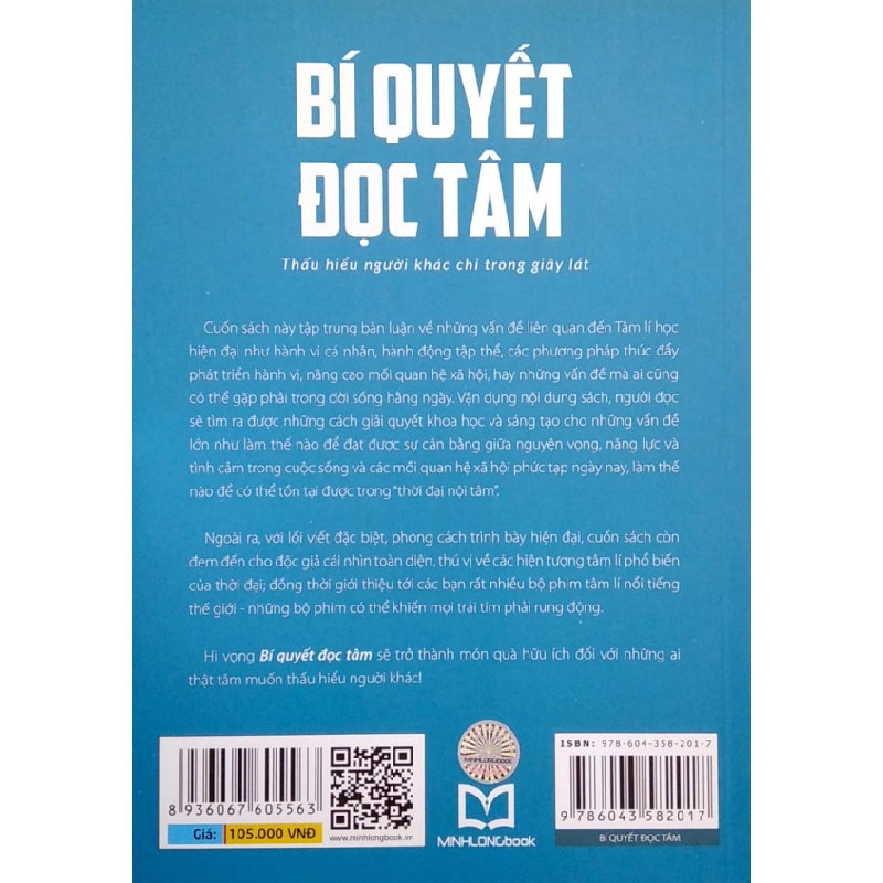 Bí Quyết Đọc Tâm - Thấu Hiểu Người Khác Chỉ Trong Giây Lát - Trần Bác Nam 287187