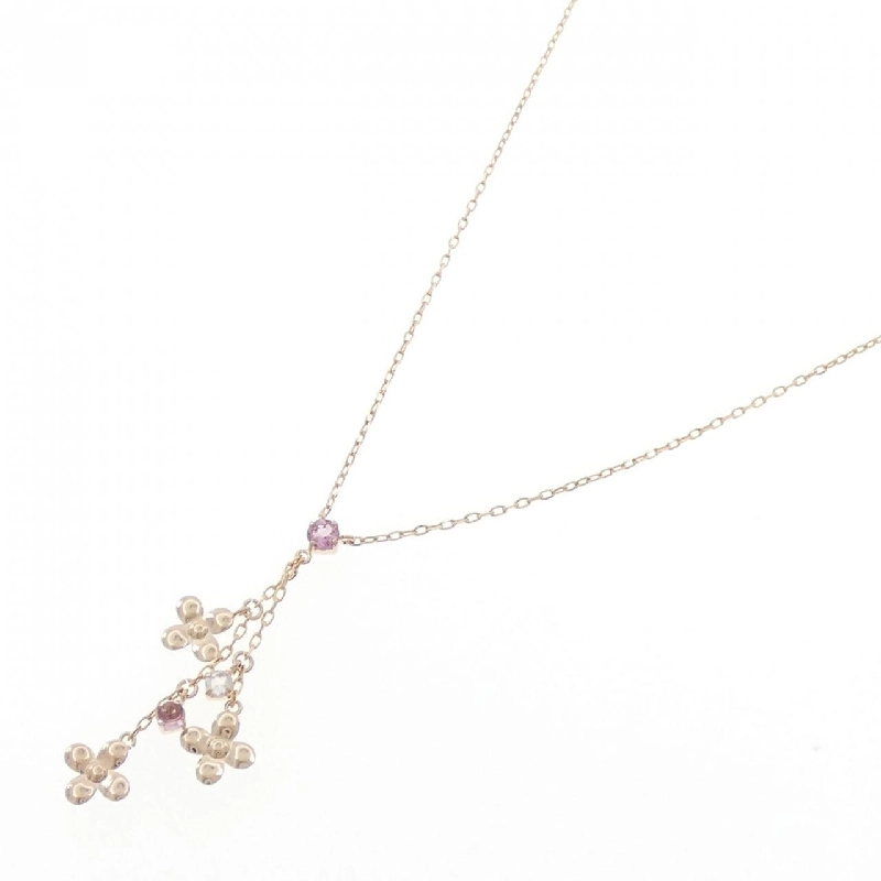 K18PG Hoa Tourmaline Dây Chuyền - Hàng hiệu Chính hãng 859989