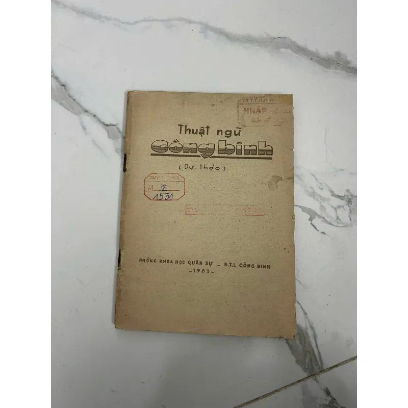 Thuật ngữ Công binh (Dự thảo) - Phòng Khoa học Quân sự 799160