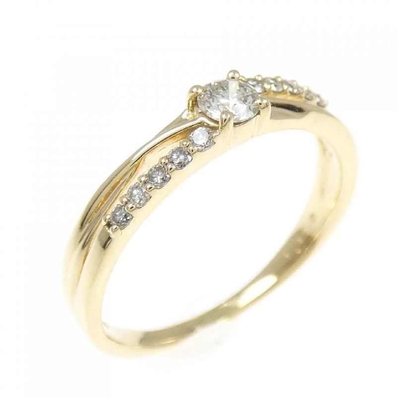 Nhẫn kim cương K18YG 0.15CT - Hàng hiệu Authentic 859008