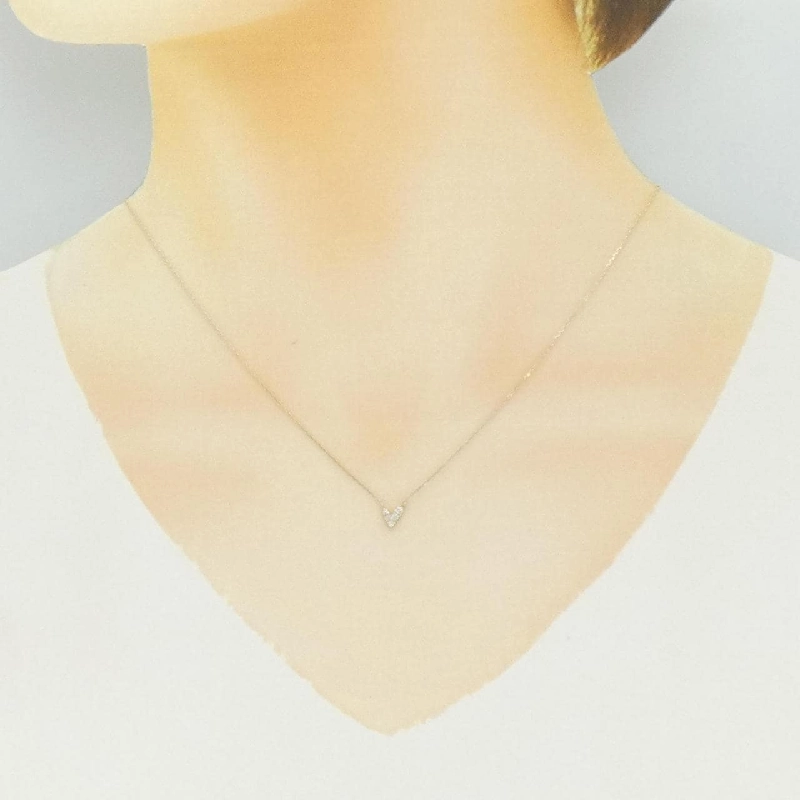 K10YG Dây chuyền hình trái tim kim cương 0.06CT - Hàng hiệu Chính hãng 862057