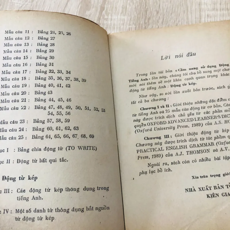 ĐỘNG TỪ TIẾNG ANH 974789