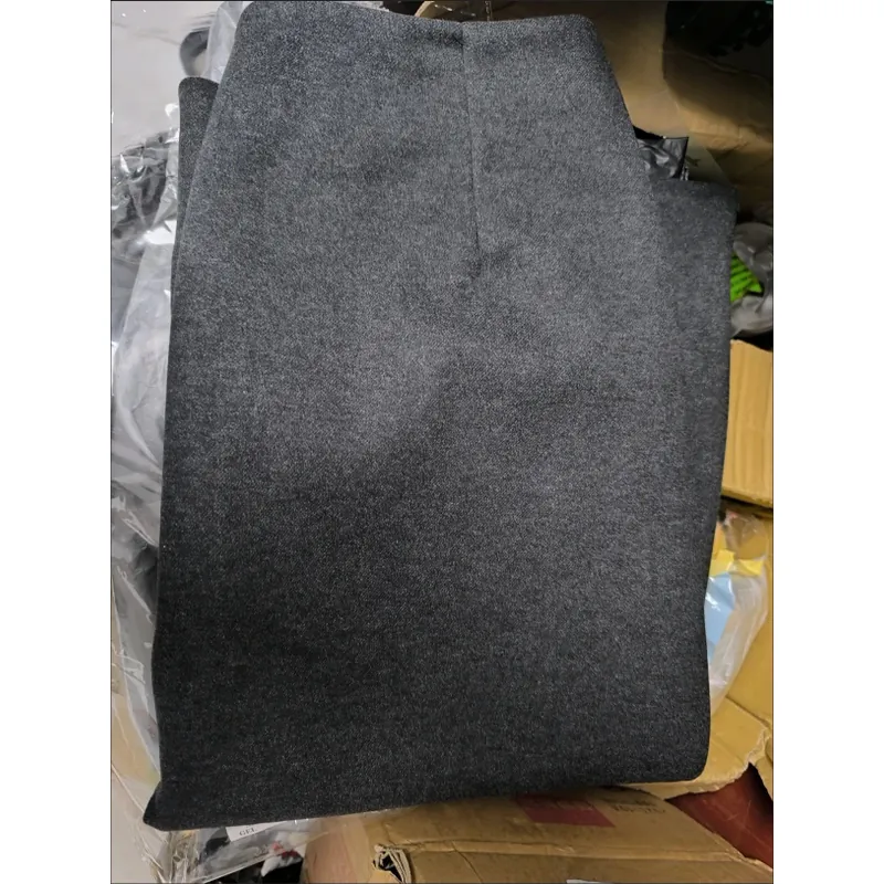 Chân váy dáng chữ A cho nữ, thanh lịch, cạp cao, xẻ tà sau, dài qua gối 740143