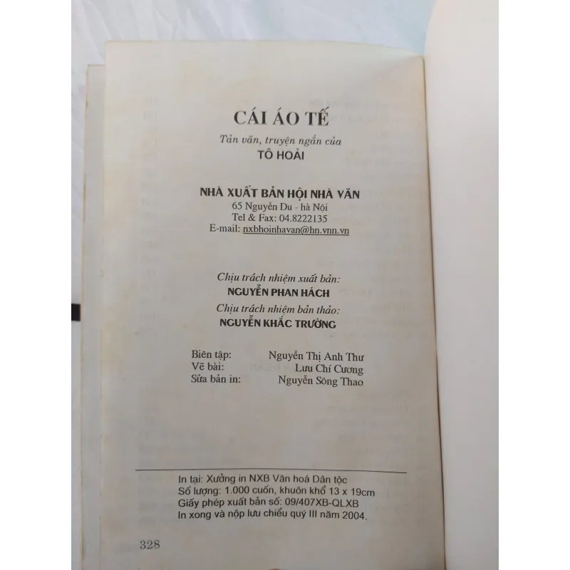 3 quyển - Tuổi Trẻ Hoàng Văn Thụ, Cái Áo Tế, O Chuột • Tác giả Tô Hoài 764269