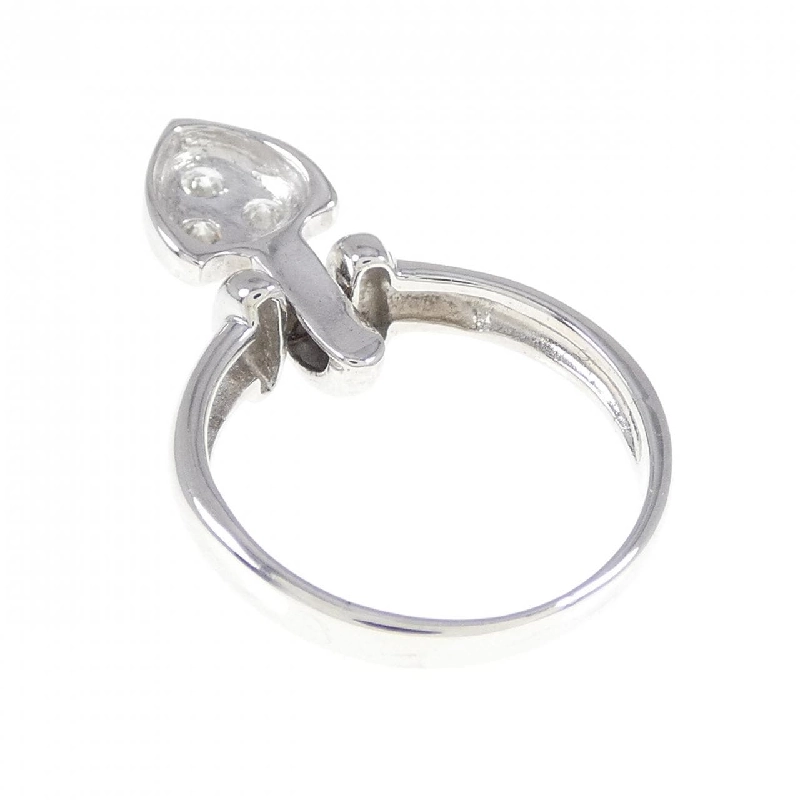 Nhẫn ngón út kim cương K18WG 0.15CT 670503