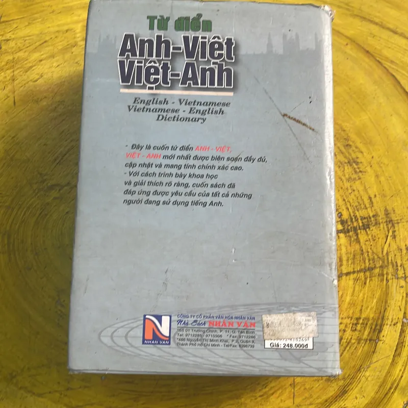 TỪ ĐIỂN ANH - VIỆT VIỆT - ANH ENGLISH - VIETNAMESE VIETNAMESE- ENGLISH DICTIONARY NEW   697199