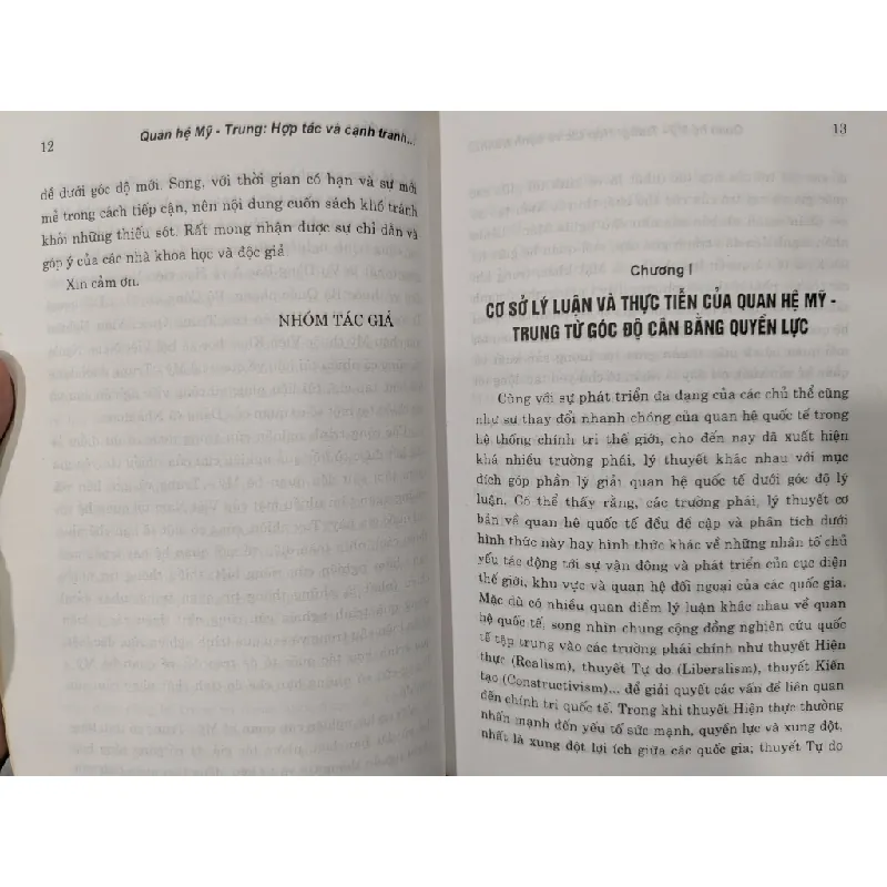 Quan hệ Mỹ - Trung: Hợp tác và cạnh tranh luận giải dưới góc độ cân bằng quyền lực - PGS.TS. Nguyễn Thái Yên Hương 595967