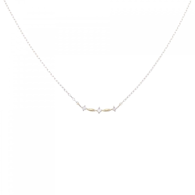 Dây chuyền kim cương ba viên K18YG 0.03CT - Hàng hiệu Chính hãng 862806