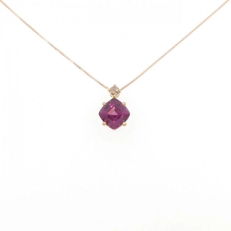 K18PG Garnet Necklace 1.50CT - Hàng hiệu Authentic 860848