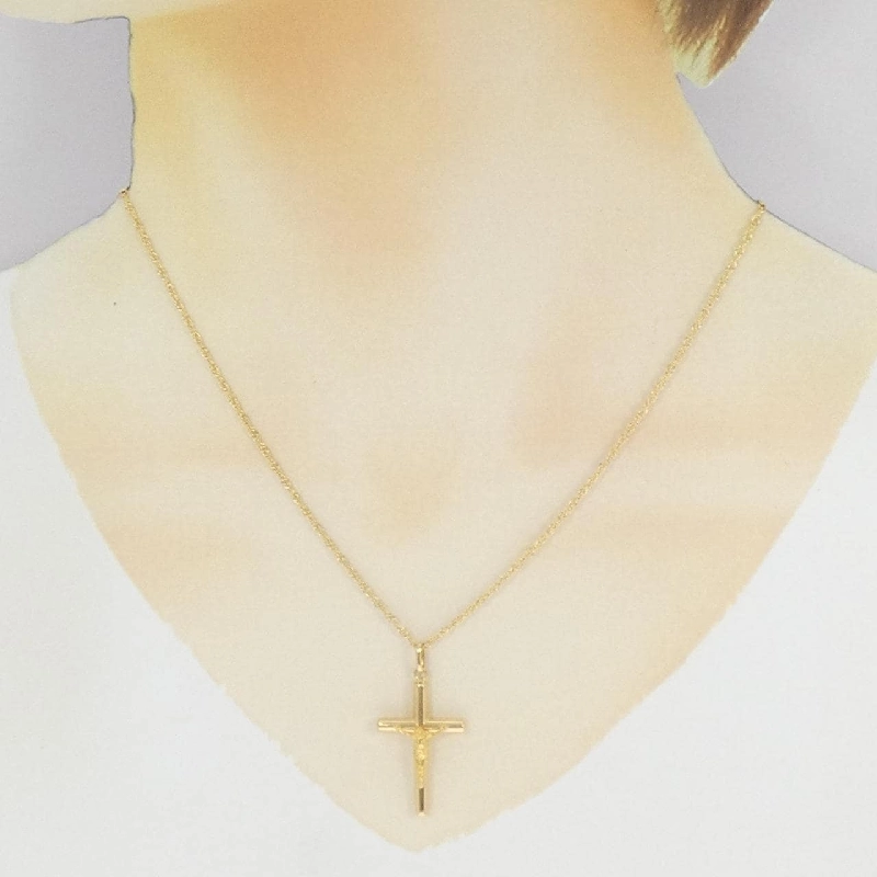 Dây chuyền chéo 750YG/K18YG - Hàng hiệu Authentic 859381