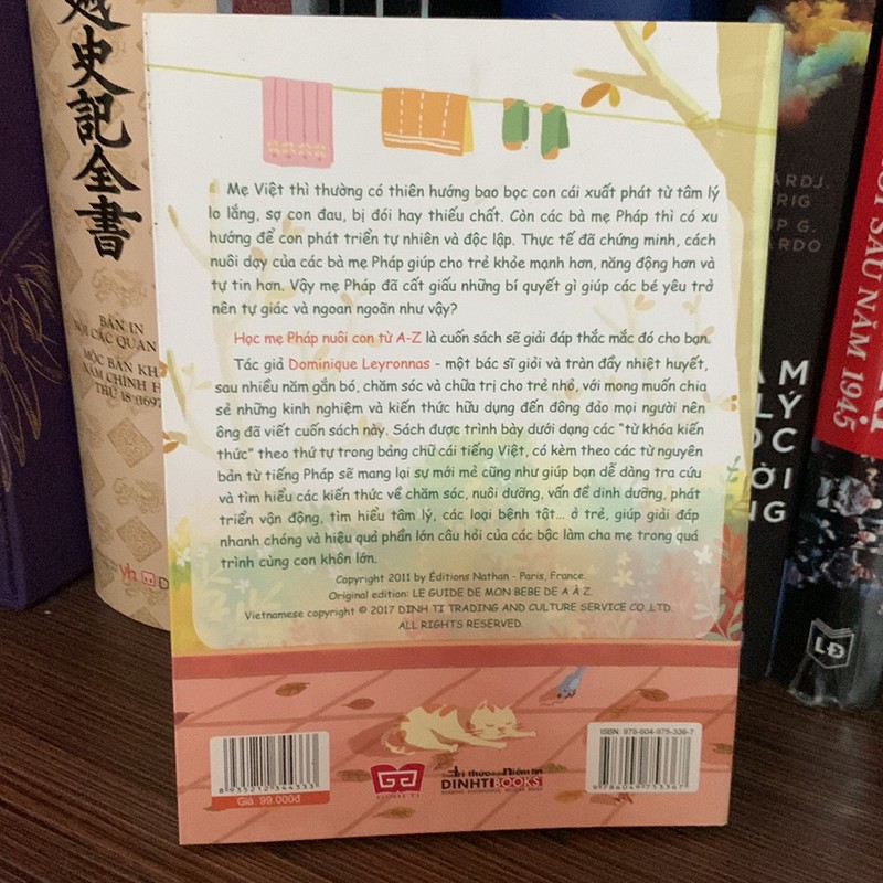 Sách mẹ và bé:HỌC MẸ PHÁP NUÔI CON TỪ AZ( mới 95%) 149869