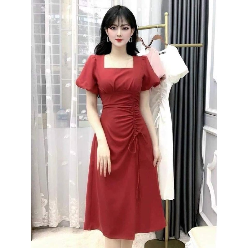 Váy đỏ size M, nguyên tag 22194