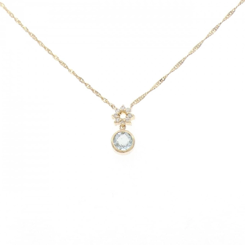 K18YG Aquamarine Necklace - Hàng hiệu Authentic 861671