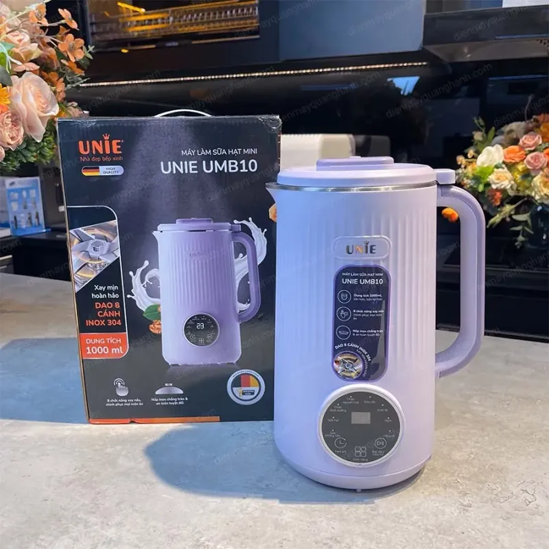 ✨ Máy làm sữa hạt UNIE UMB10 – Thiết kế gọn, màu sắc nhẹ nhàng, nấu chỉ 1 chạm 783599