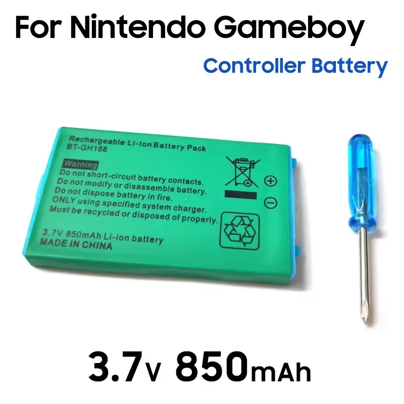 PIN MÁY GAMEBOY GBA SP 850mAh TẶNG KÈM TUỐC NƠ VÍT 714413