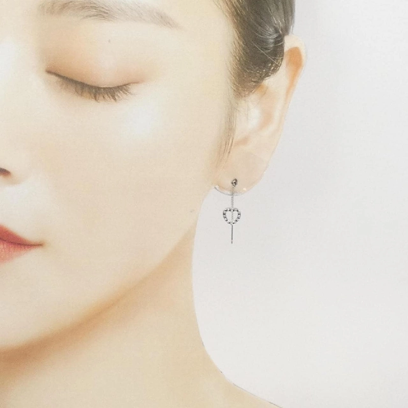 K14WG Bông tai kim cương hình trái tim - Hàng hiệu Authentic 866191