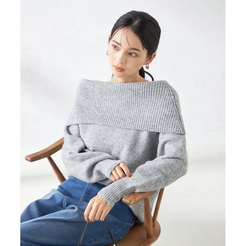 ÁO LEN BẸT VAI - XÁM UNI [SIZE L] 329542