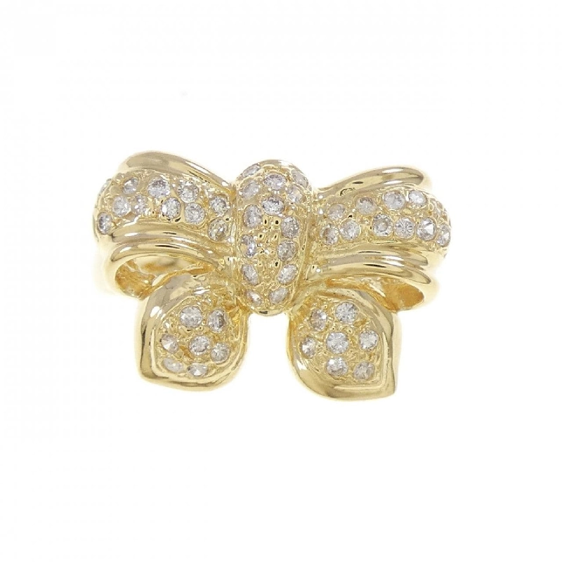 Nhẫn kim cương hình ruy băng K18YG 0.31CT - Hàng hiệu Chính hãng 847282