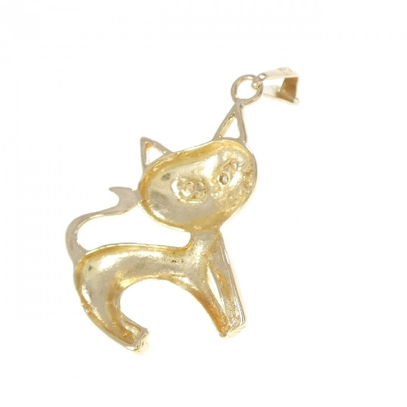 K18YG Mèo Kim Cương Mặt Dây - Hàng hiệu Chính hãng 864206