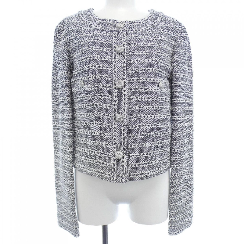 【Mã giảm giá】Áo khoác không cổ CHANEL 642016