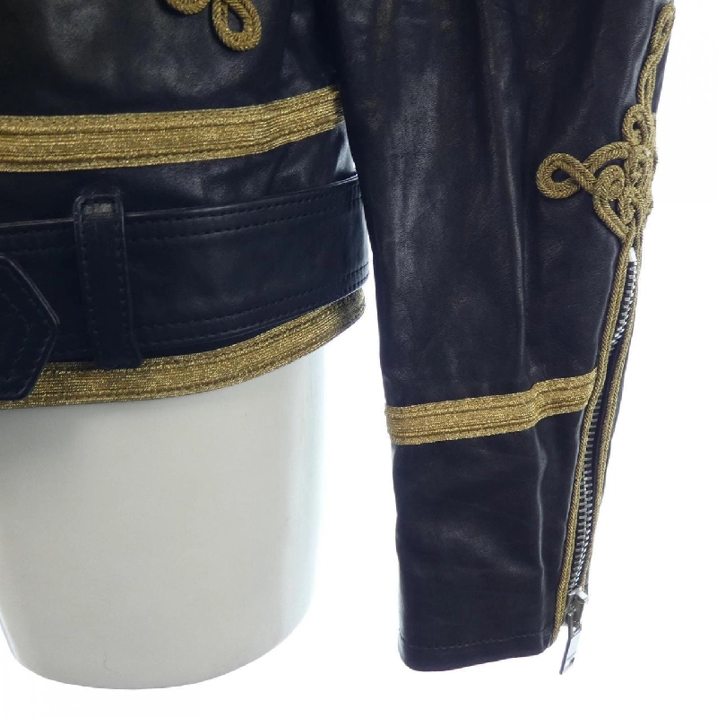 SAINT LAURENT 372996 Y5HF1 Áo khoác da nam - Hàng hiệu Authentic 887925