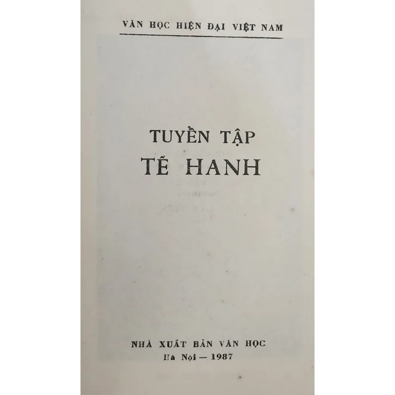 Tuyển tập Tế Hanh - in 1987 707432