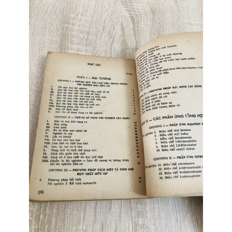 THỰC HÀNH HOÁ HỌC HỮU CƠ (T1) 960204