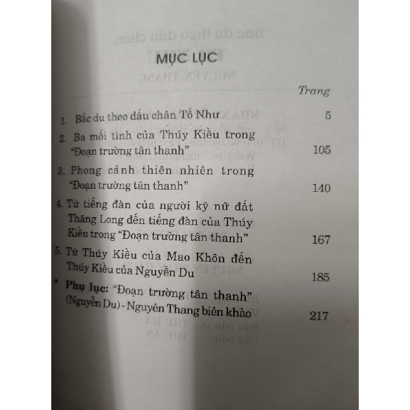 Bắc du theo dấu chân tố như - 2011 - 330 trang Văn học Việt Nam ANTQ2702 930481