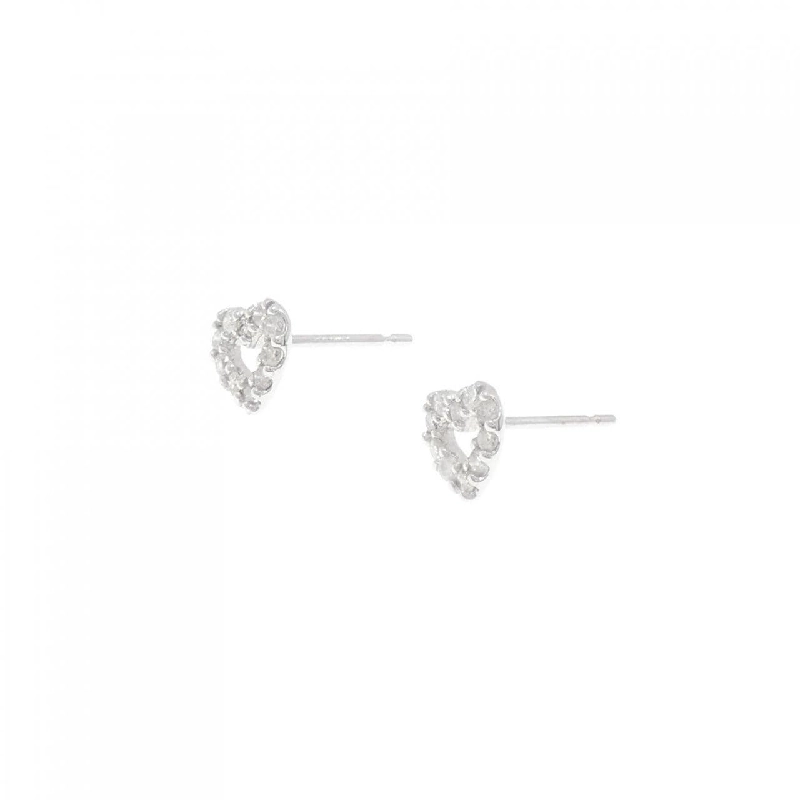 K18WG Bông tai hình trái tim kim cương 0.20CT - Hàng hiệu Chính hãng 867112