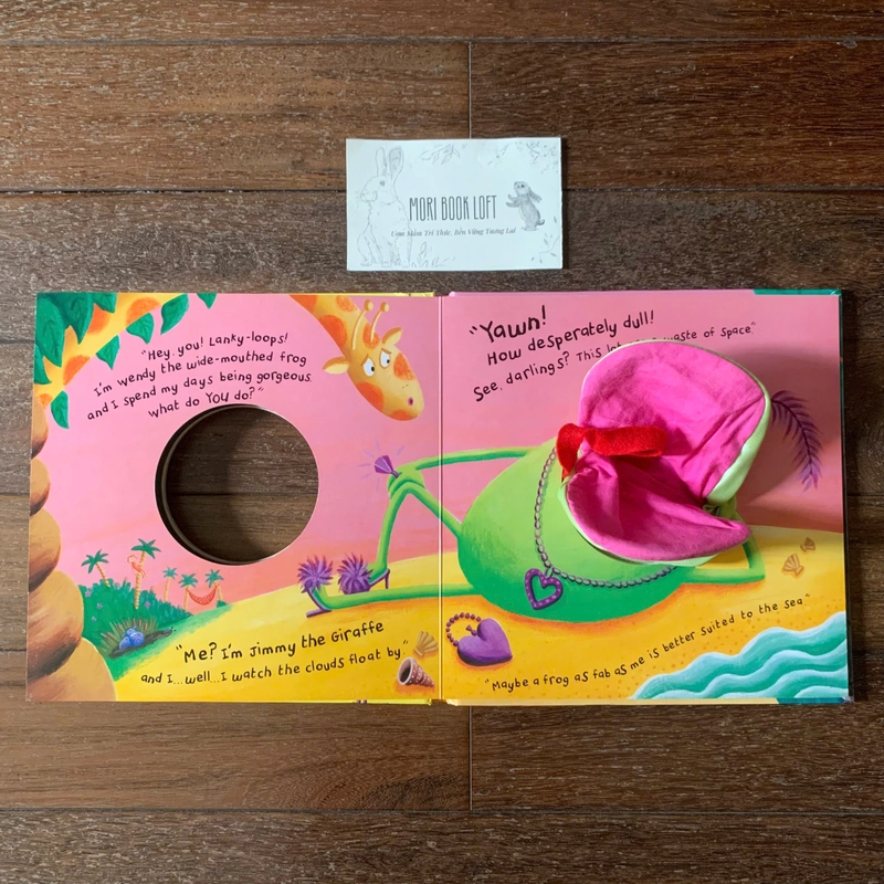 Sách rối tay Wendy the Wide-Mouthed Frog, Used, bồi cứng khổ lớn, 0-3t 498844