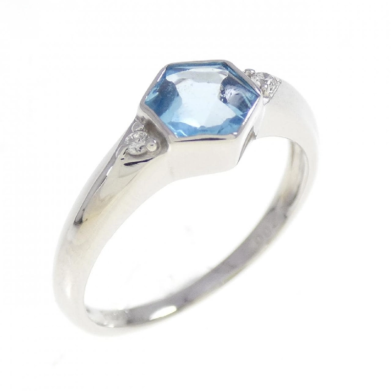 Nhẫn Blue Topaz PT900 - Hàng hiệu Chính hãng 853105