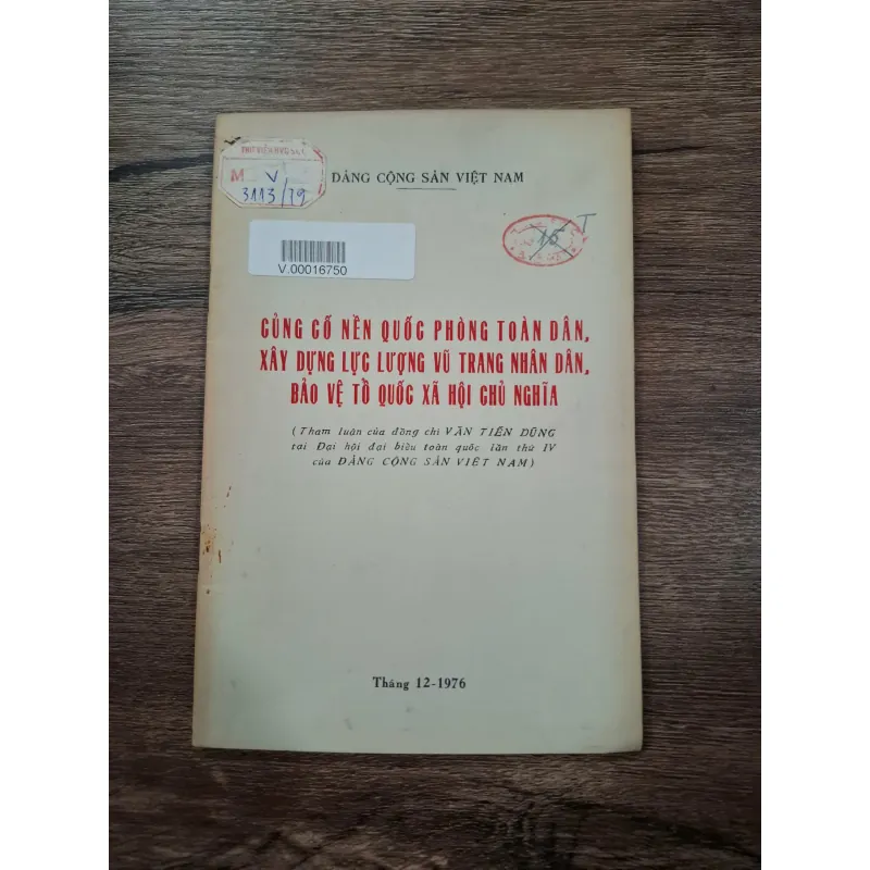 Củng cố nền quốc phòng toàn dân... - Văn Tiến Dũng - Quân sự 715880