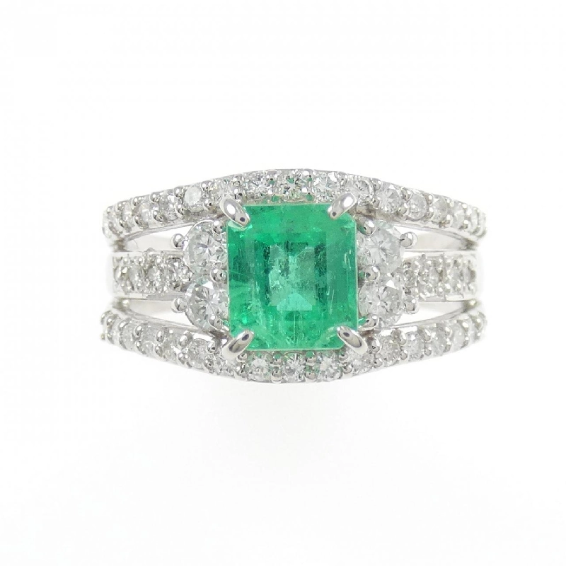 Nhẫn Emerald PT900 1.06CT - Hàng hiệu Chính hãng 849836