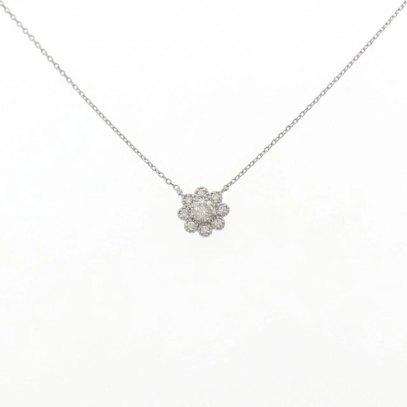 Dây chuyền kim cương hoa PT900/PT850 0.20CT - Hàng hiệu Chính hãng 857531