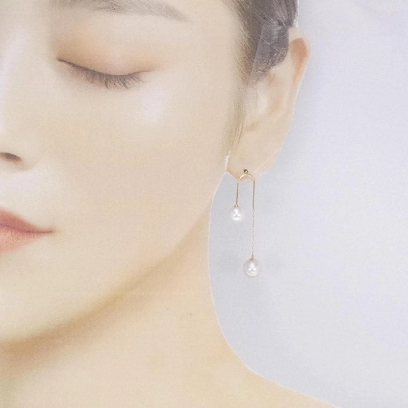 K18YG Bông tai ngọc trai Akoya - Hàng hiệu Chính hãng 872005