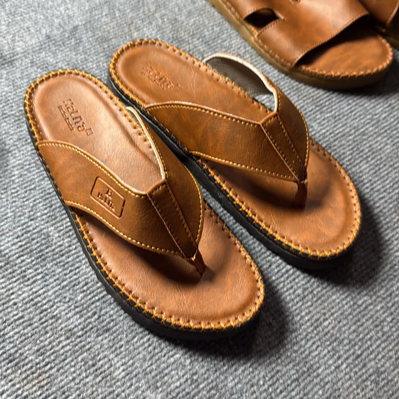 COMBO 2 ĐÔI DÉP DA BÒ THANH LÝ SIZE 41 674910