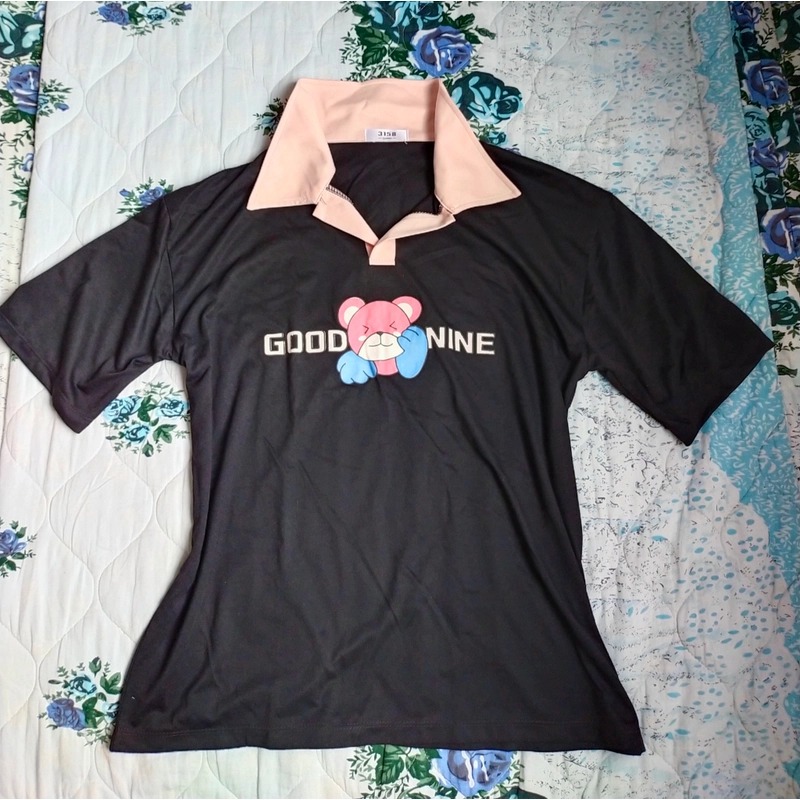 Combo 3 áo thun màu nâu, đen, kem free size 469315