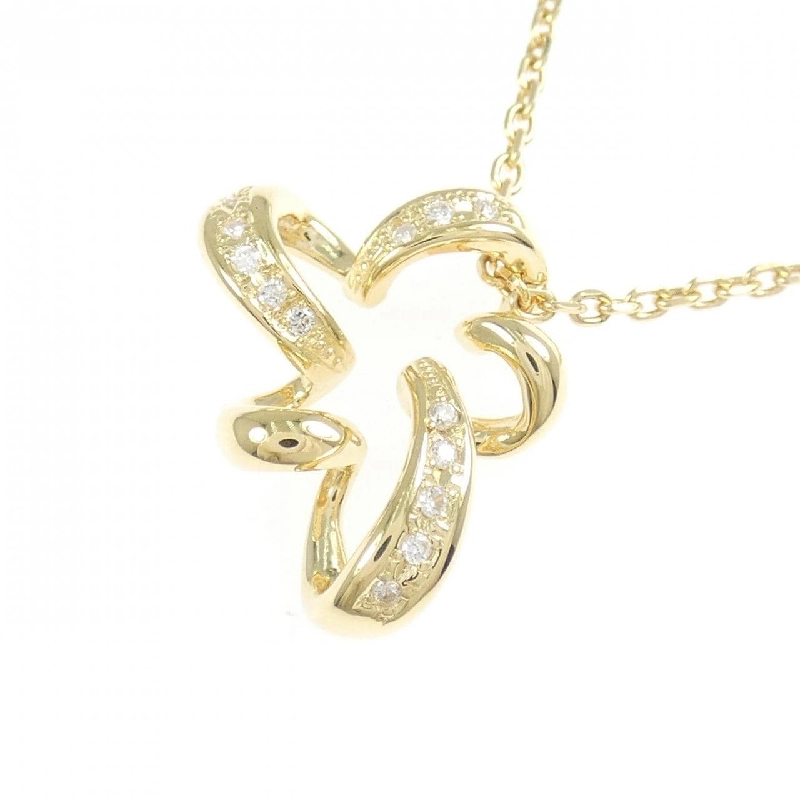 K18YG Dây chuyền kim cương 0.09CT - Hàng hiệu Authentic 857527