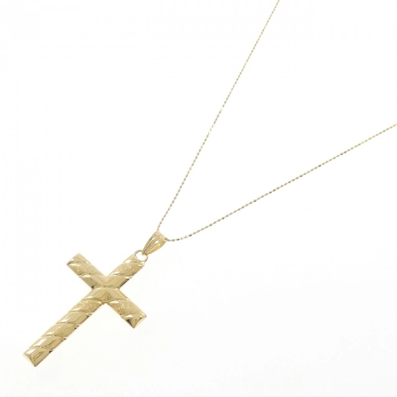 K18YG Dây chuyền hình chữ thập - Hàng hiệu Chính hãng 860383