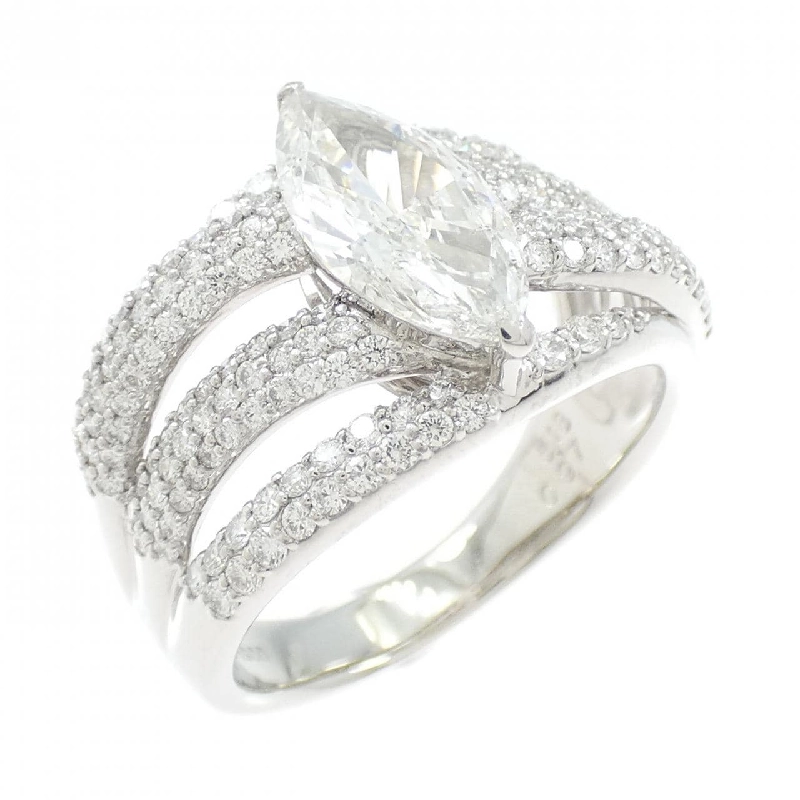 Nhẫn kim cương PT900 1.518CT F SI2 cắt Marquise - Hàng hiệu Chính hãng 874856